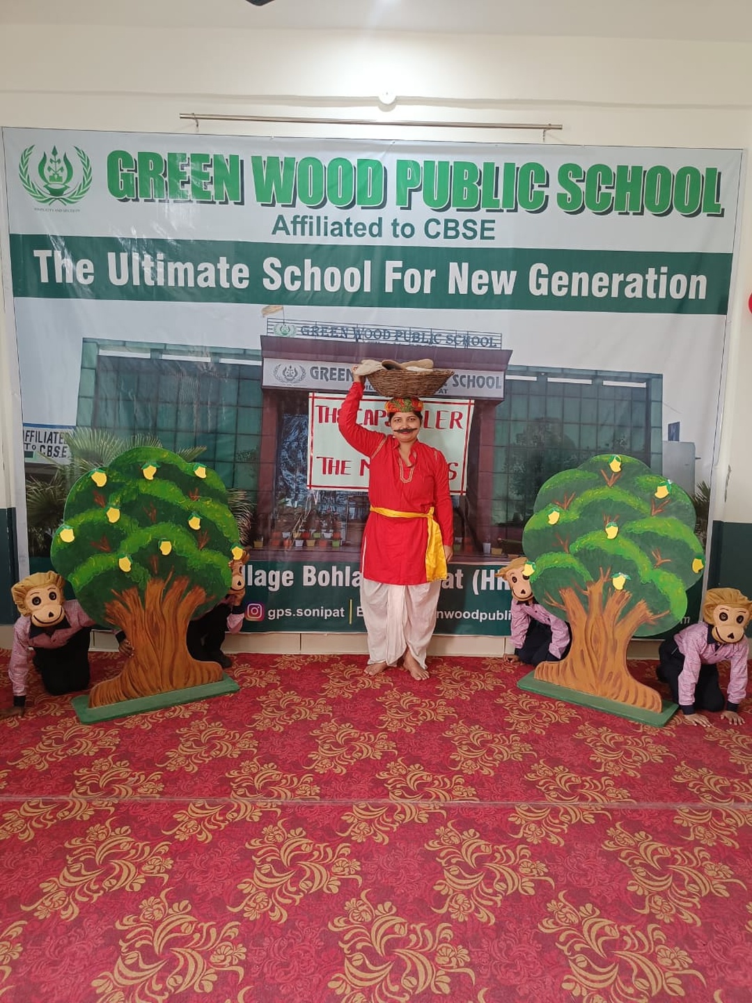 Students presenting in storytelling and public speaking competition